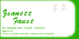 zsanett faust business card